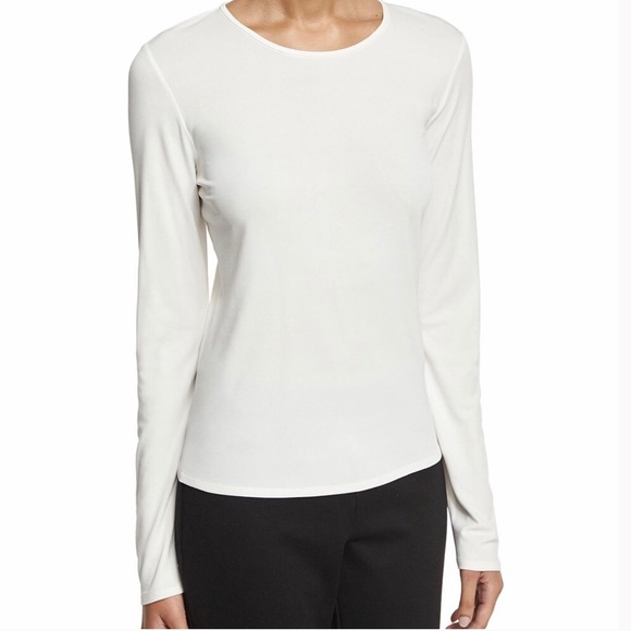 Eileen Fisher Tops - ❌SOLD❌ Eileen Fisher 100% silk white long sleeve